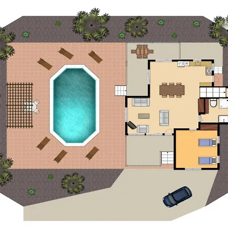 Charoula Thio Large Private Pool Ac Wifi *