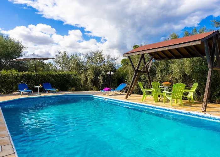 וילה Charoula Thio Large Private Pool Ac Wifi Polis